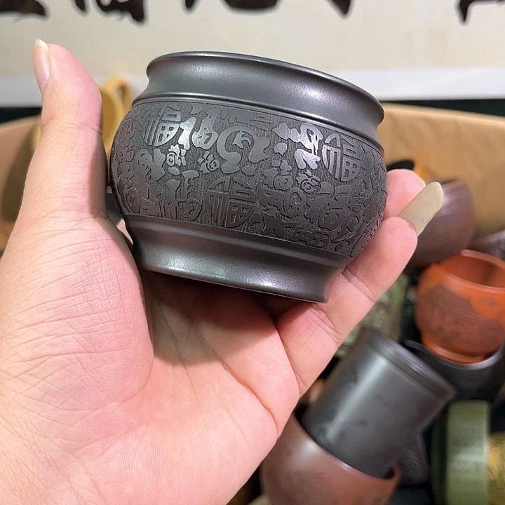 茶杯紫砂全手工紫砂主人杯