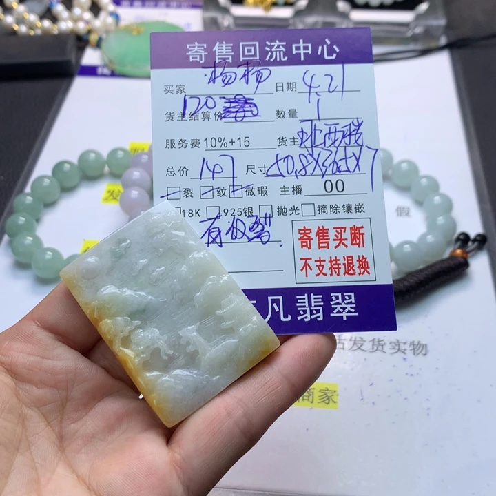 翡翠未镶嵌颈饰杨***姐