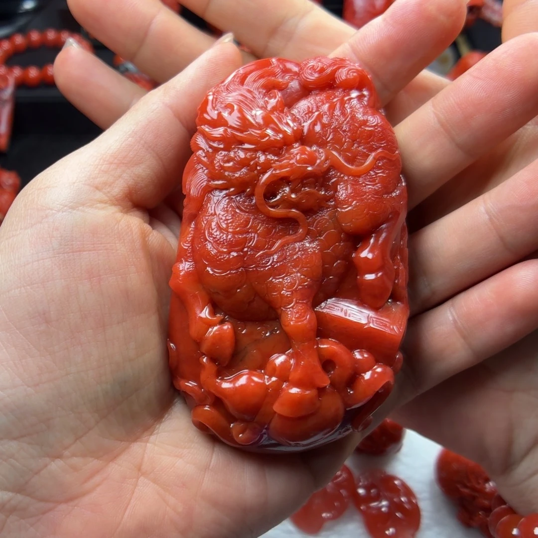 好***活南红玛瑙未镶嵌挂件
