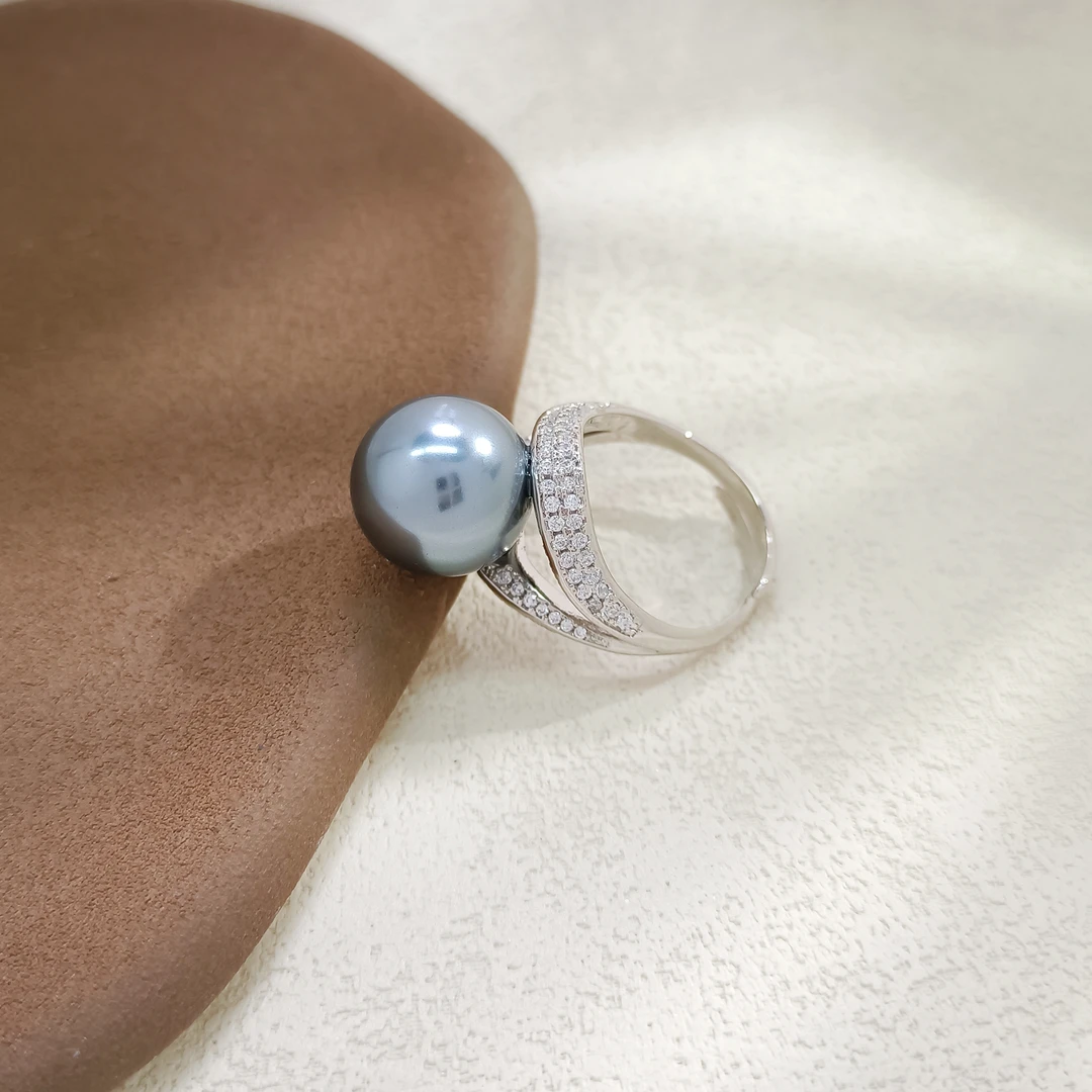 铜合金合成锆石戒指 WHSM-000709 【静谧之夜】 戒指气质欧美时尚