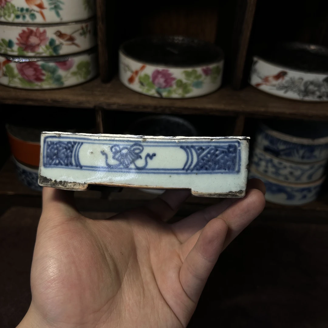 大号缠枝莲印泥盒