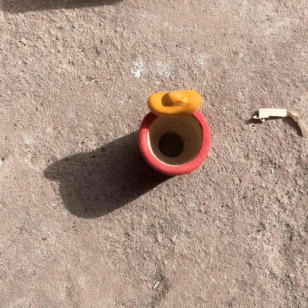 泥塑@**兴古镇炻陶花盆