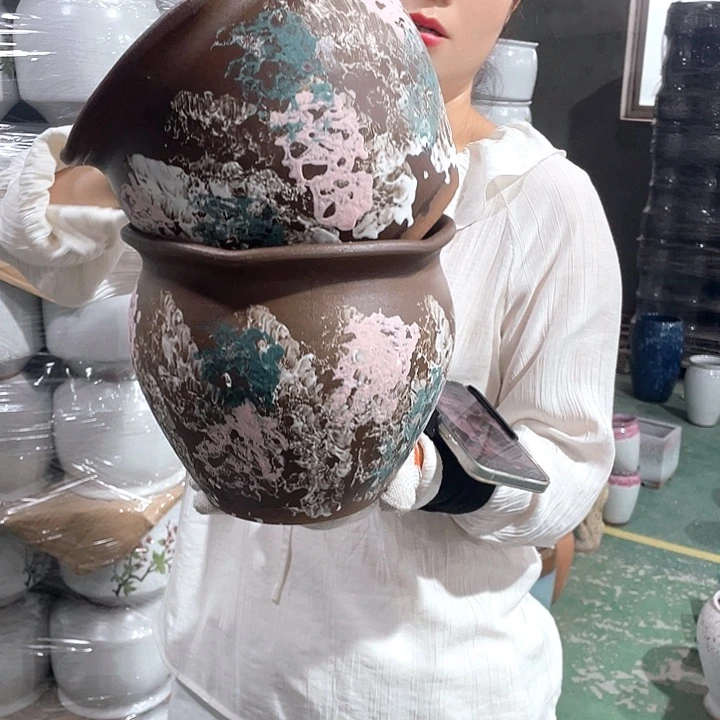 红陶瑕疵高18/20颜色随机