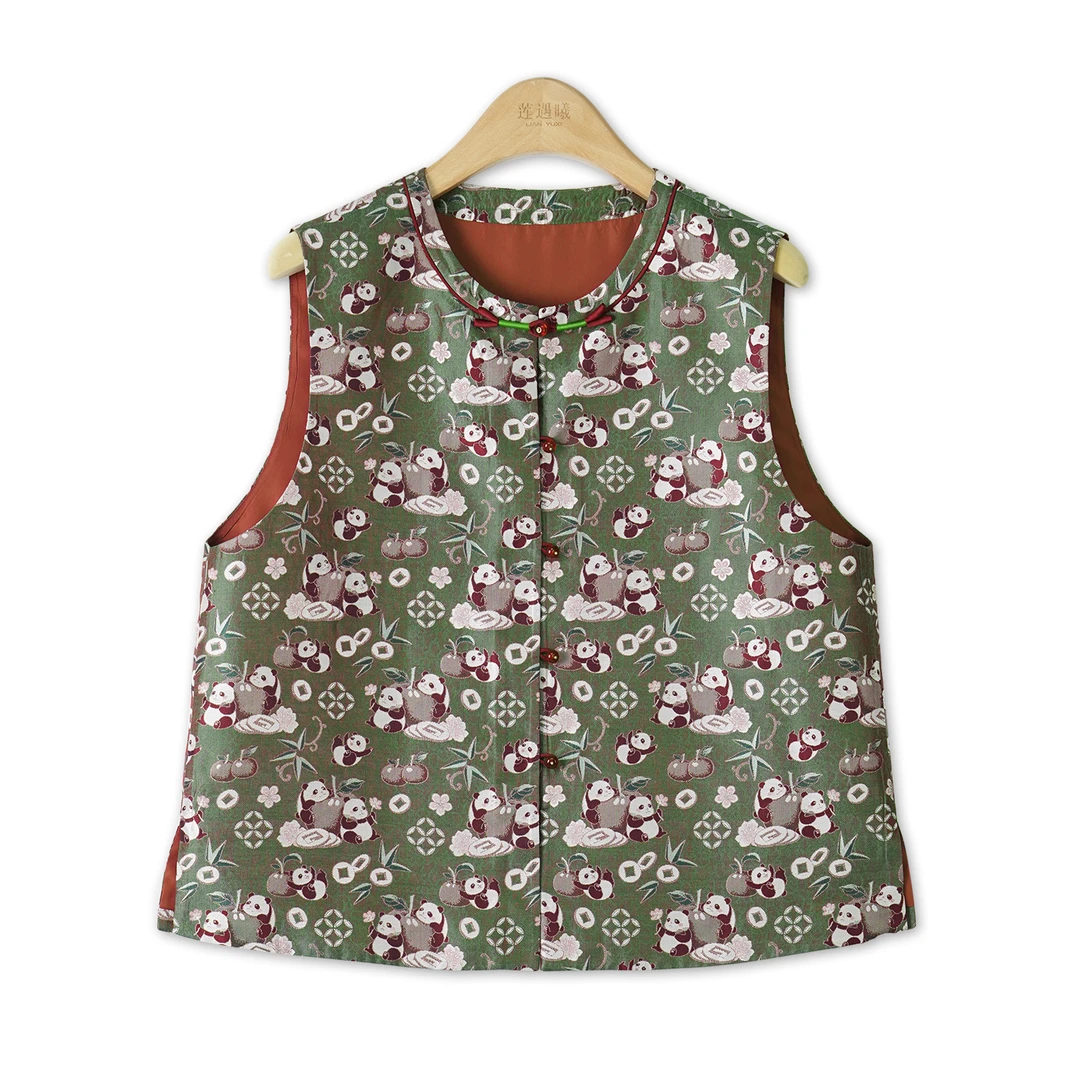 蜀锦·竹果欢马甲 新中式国风女装1e1128951