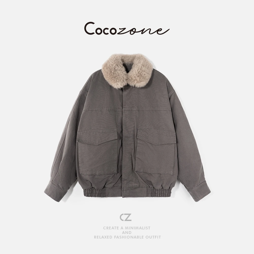 COCO ZONE 刘 一一 90鹅绒绵莱赛尔混纺翻领鹅绒服 CD2A3019