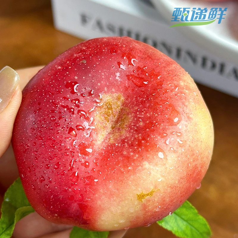 河北头茬红油蟠桃脆甜多汁，精品3斤装顺丰包邮