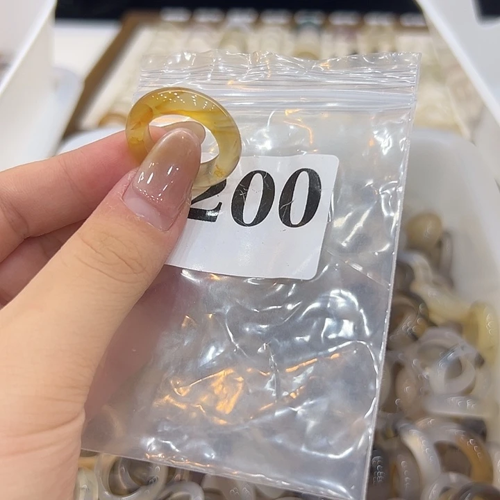合金戒指玛瑙/玉髓200港15