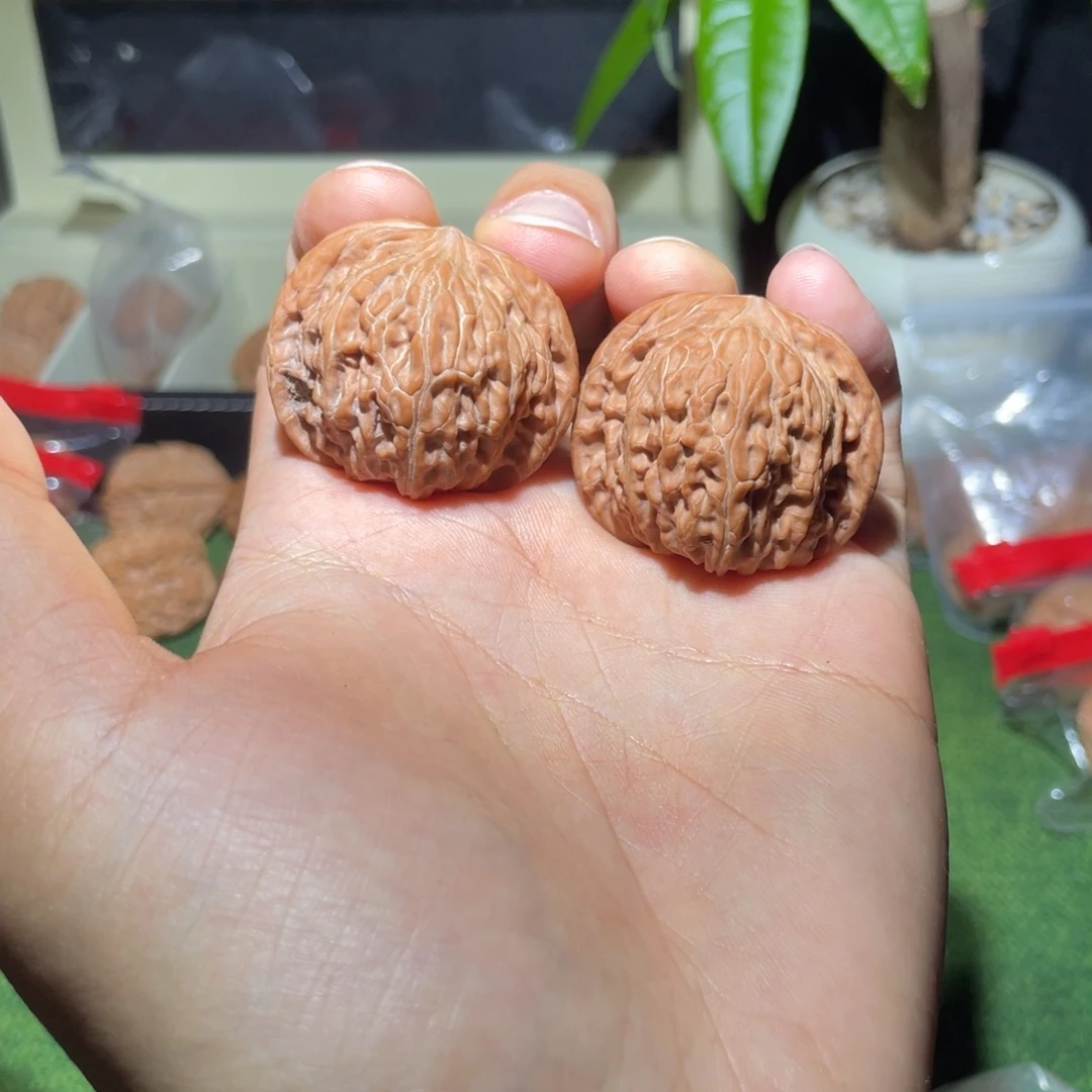文玩核桃把件38山地磨盘