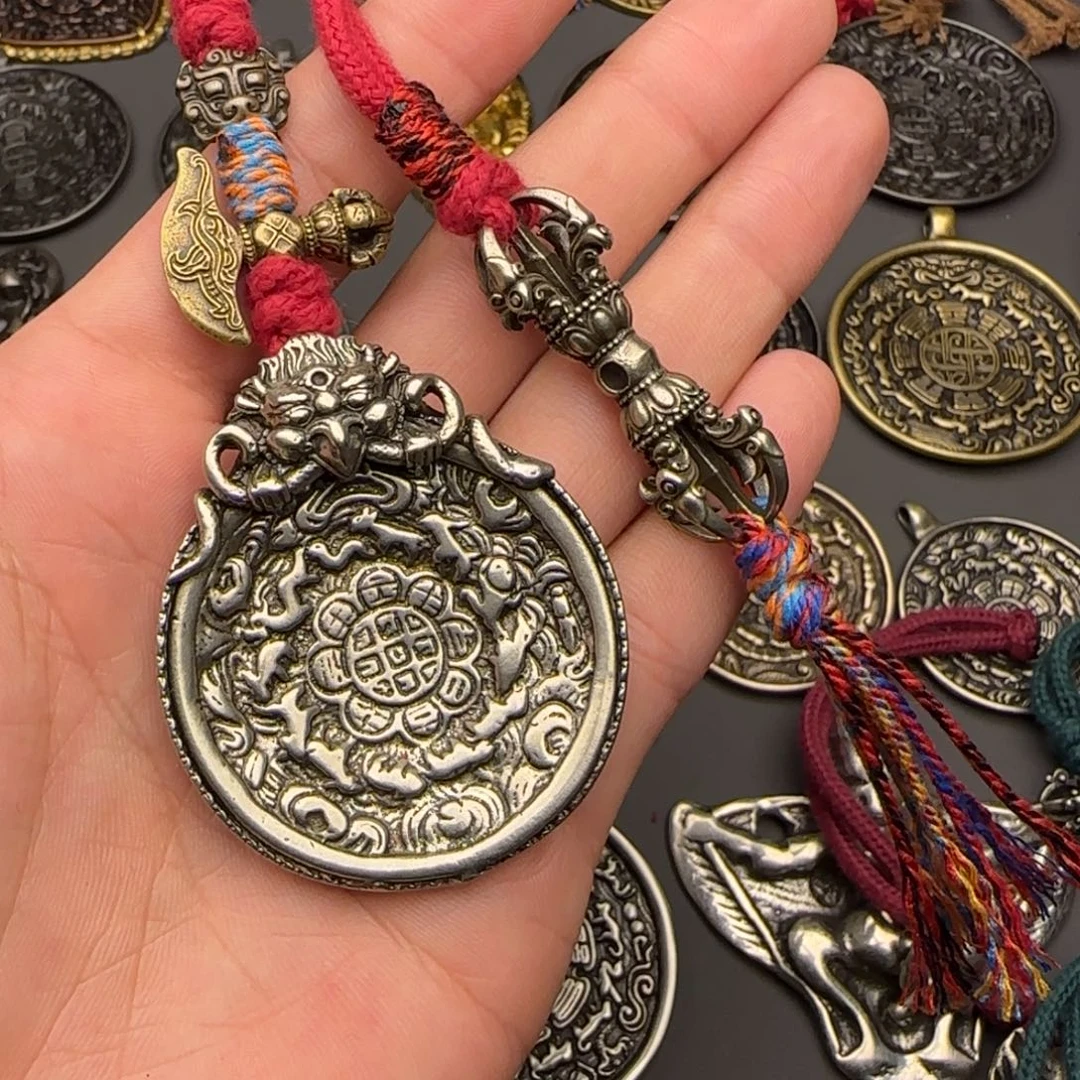 旺***仔老铜九宫牌吊坠喜欢的来