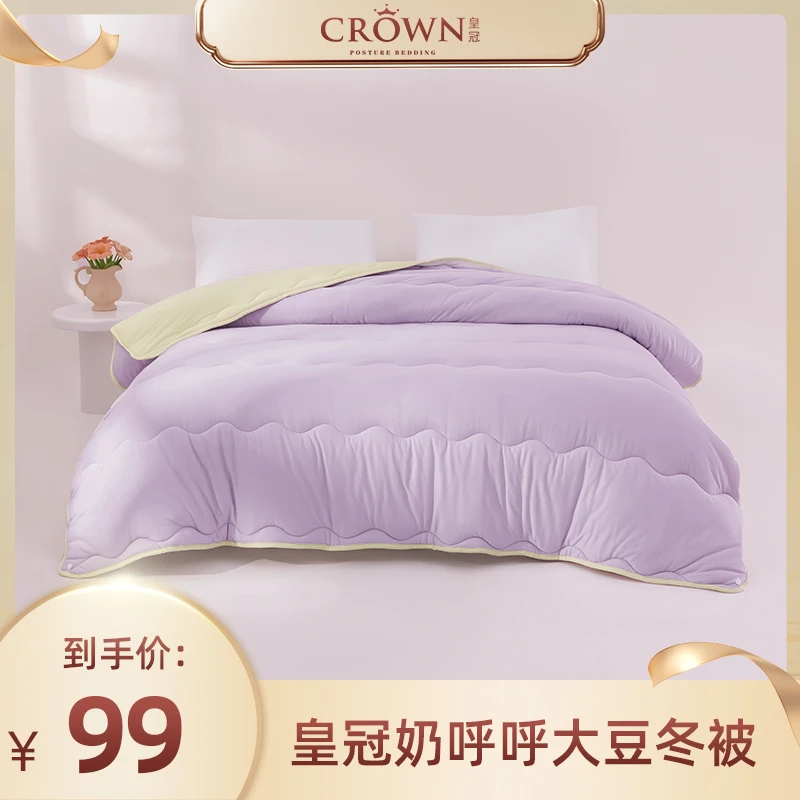 【虹姐专属】皇冠奶盖针织冬被（抗菌型）-奶昔紫