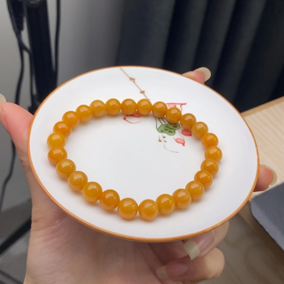 C***h翡翠未镶嵌手链翡翠y1428 卡7.4