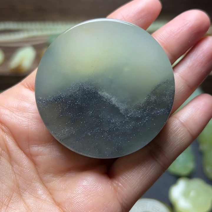 蛇纹石玉未镶嵌手把件