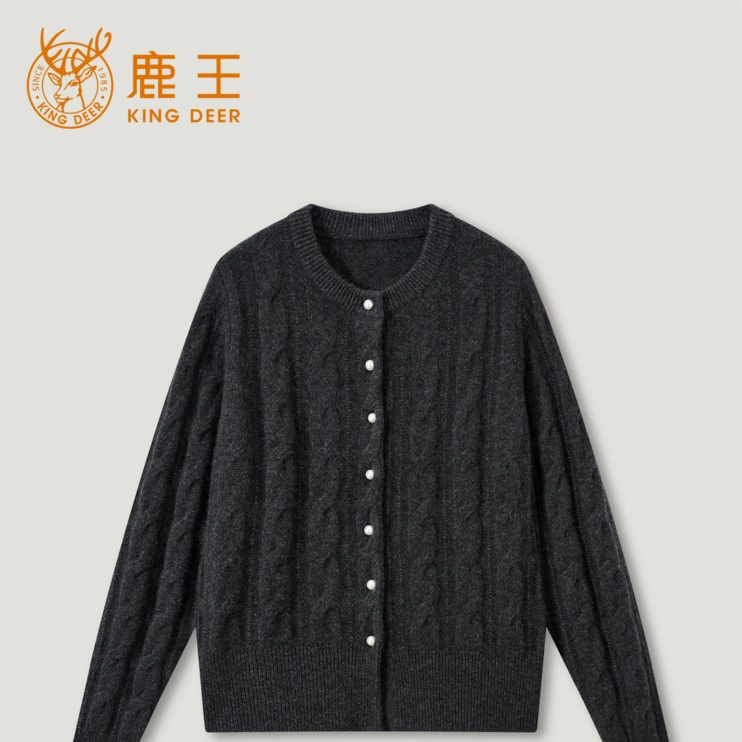 King Deer/鹿王羊绒秋冬新款女式长袖羊绒衫L805624