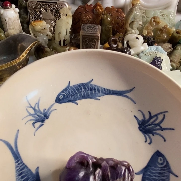 摆件用****9新号开播瓷器一个