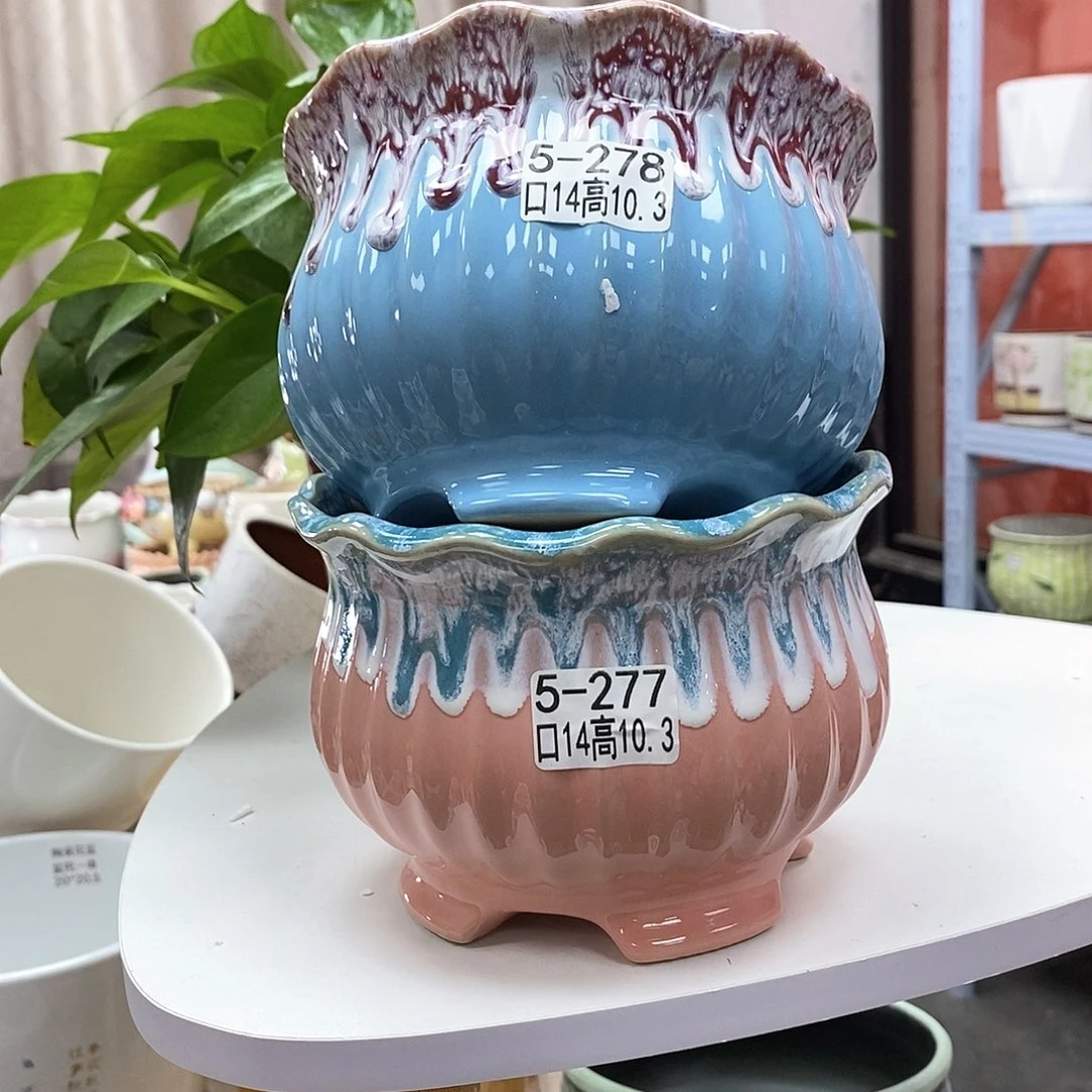 陶瓷@花盆@底部有孔@@6277278