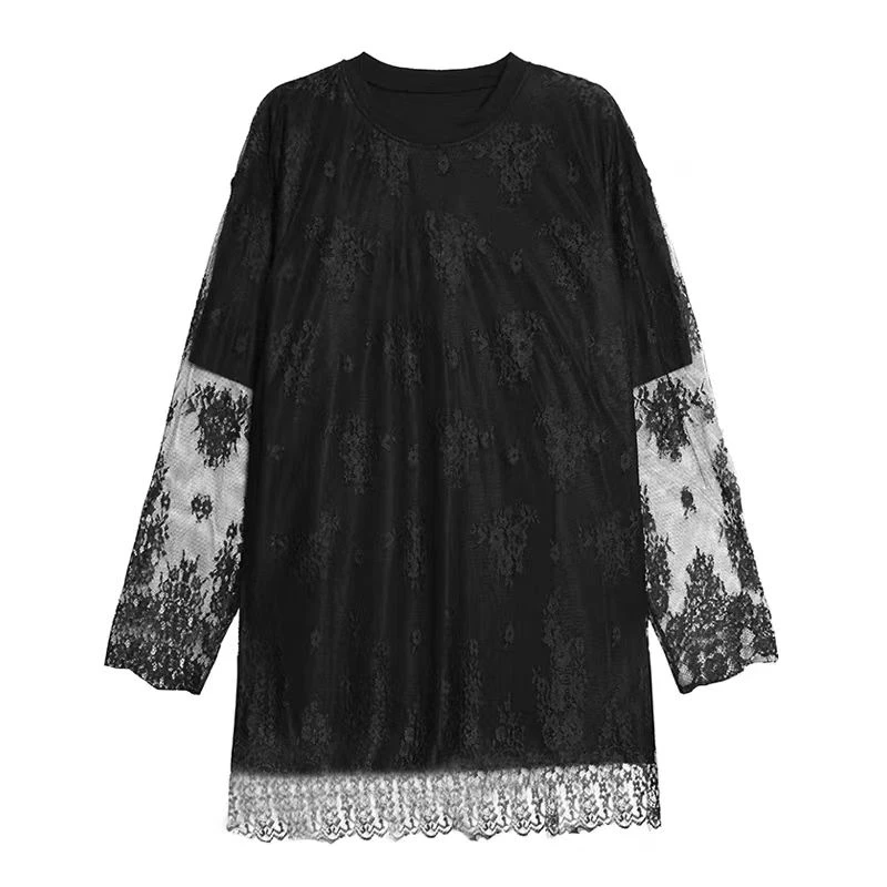 苗苗➕省心穿搭大码仙女拼接偶火牌微胖穿搭小众设计众连衣裙潮