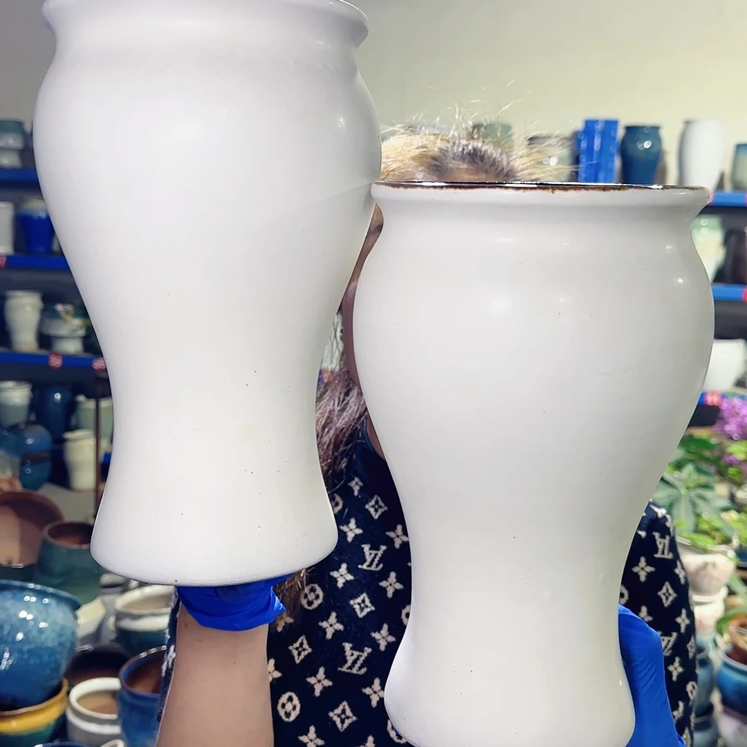 紫砂花盆高26口15