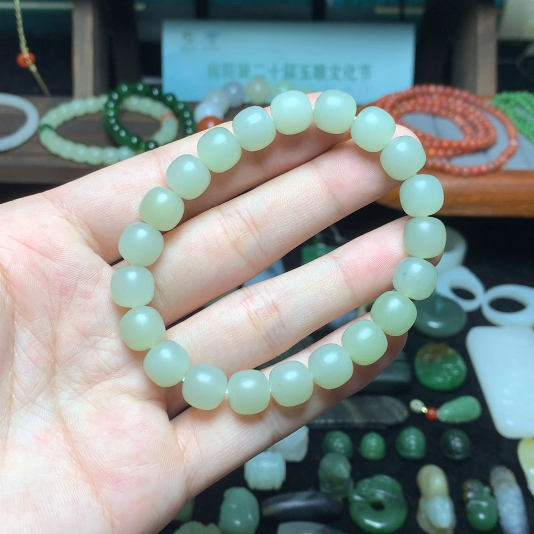 和田玉未镶嵌手链