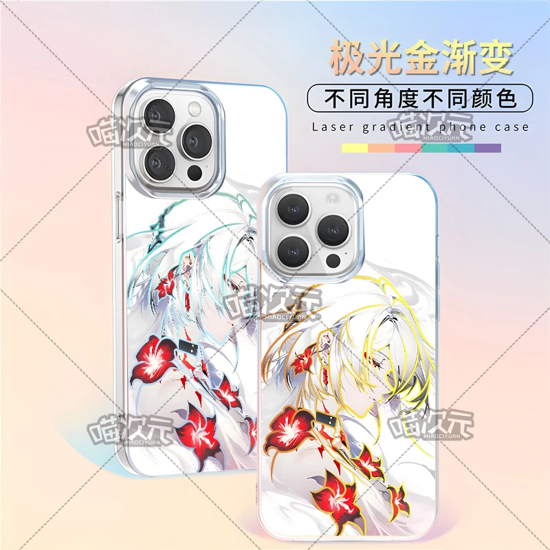 崩铁黄泉适用于苹果华为vivo一加iPhone小米红米极光金手机壳