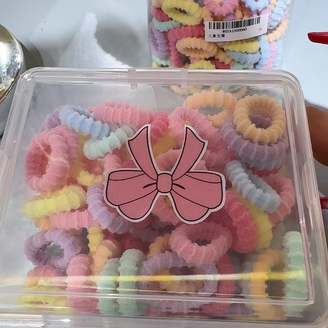 布艺非金属方盒小皮筋