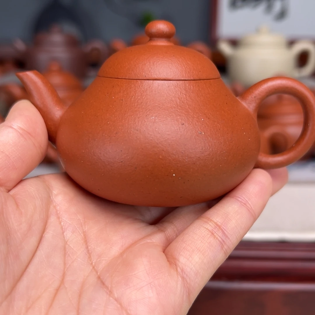 茶壶紫砂宝山红红泥120