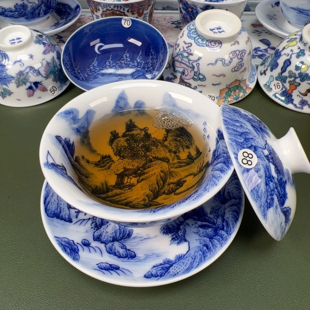 陶瓷景德镇纯手工纯手绘茶具木木88