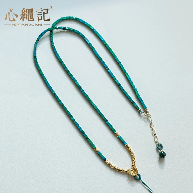 珠链挂绳高档锁骨链女款八宝盘项链挂绳吊坠毛衣链多功能吊坠挂