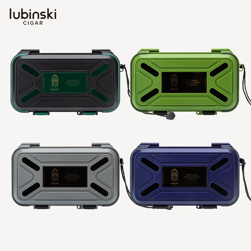LUBINSKI鲁宾斯基雪茄便携盒五支装旅行轻便抗震防撞防潮耐摔密封