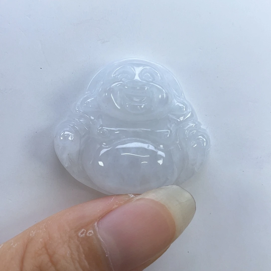 翡翠未镶嵌颈饰佛公