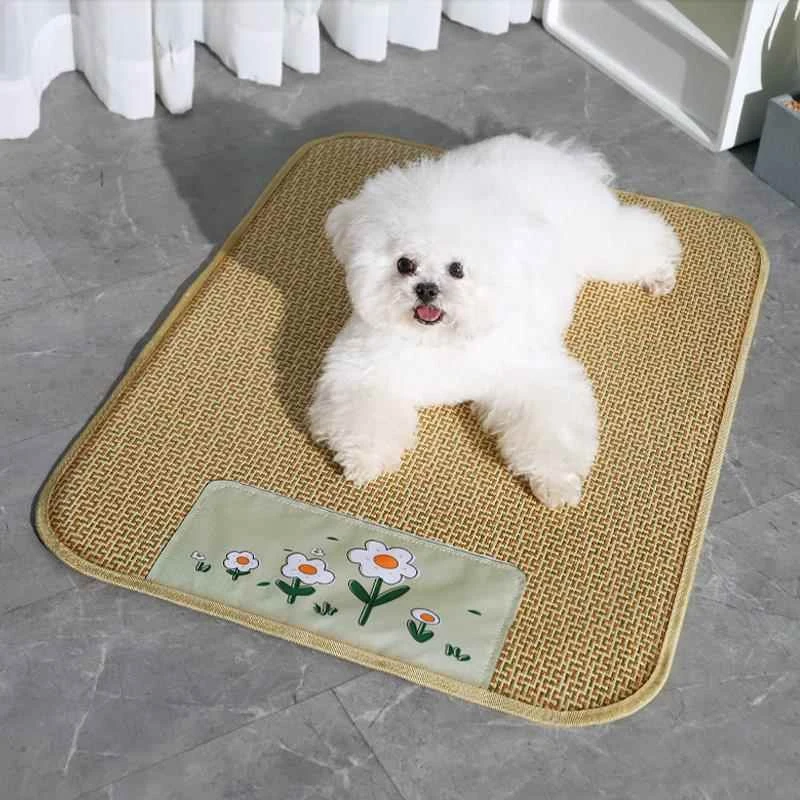 狗狗凉席狗垫子四季通用睡垫狗窝地垫夏季用猫咪凉垫夏天宠物冰垫