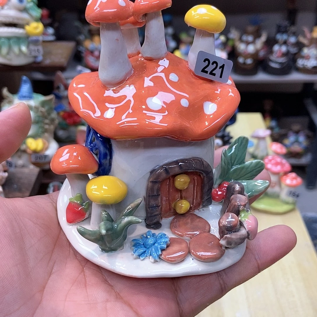 摆件直播间手工抽象陶瓷摆件221