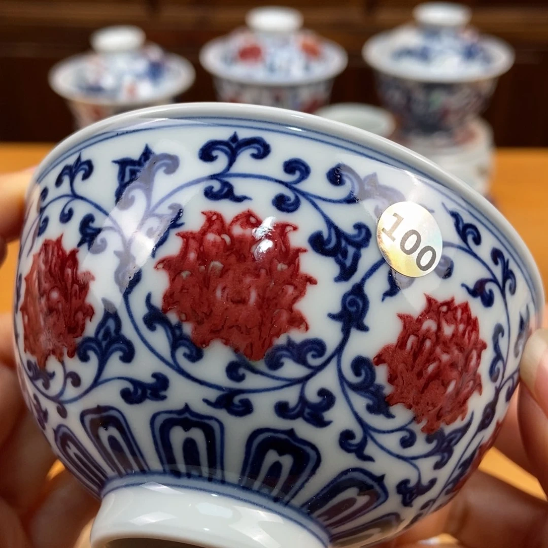 手绘现代茶具非古董