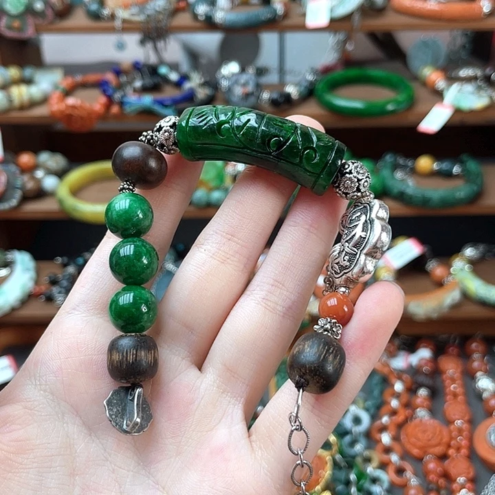 果***玉翡翠未镶嵌手链饰品