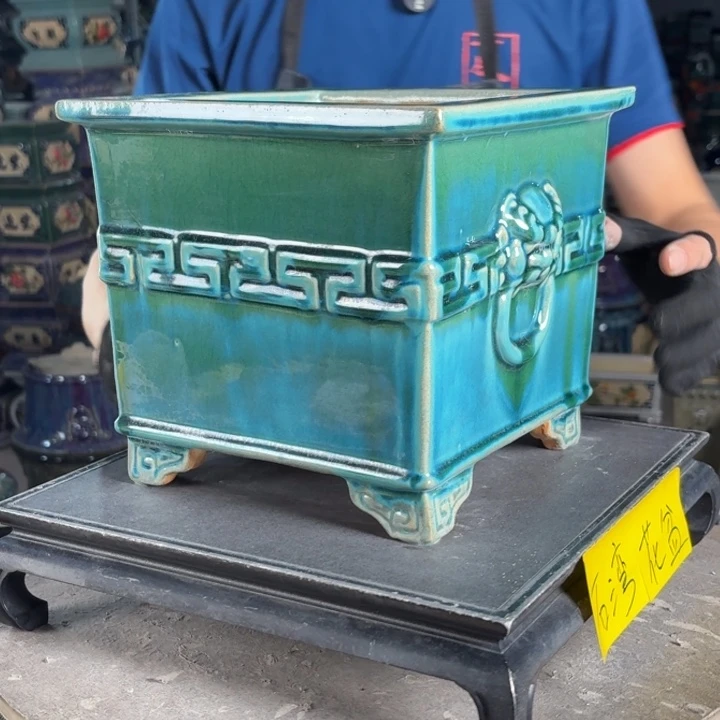 一风堂石湾花盆 内17*17微瑕