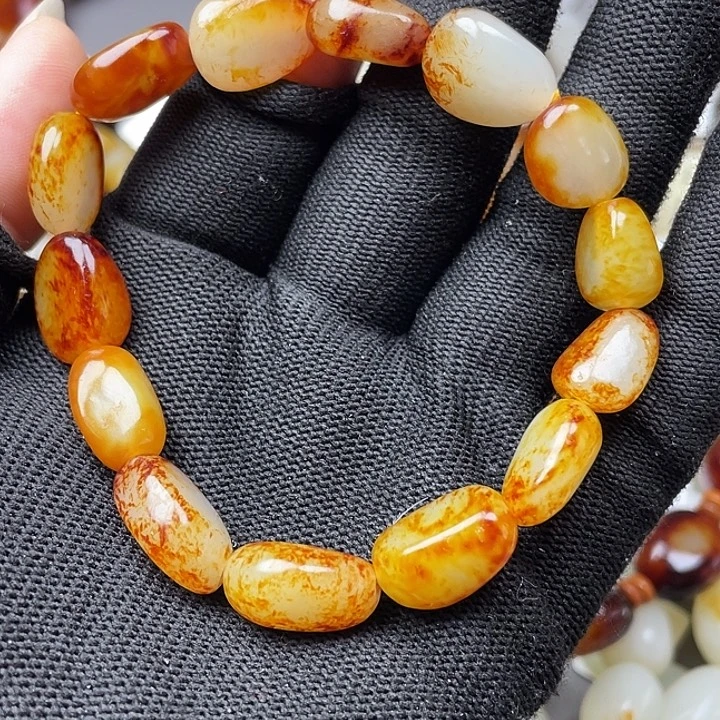 和田玉未镶嵌手链