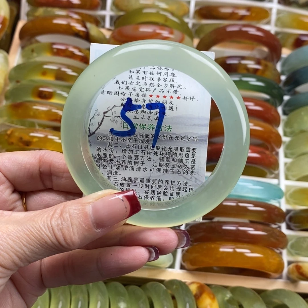 未镶嵌蛇纹石玉手镯