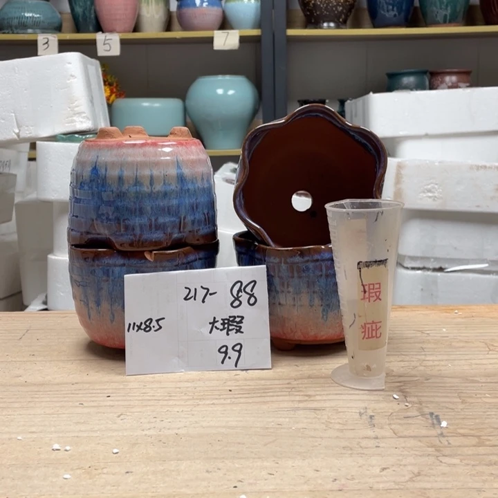 紫砂花盆筱**然多肉花盆微瑕88