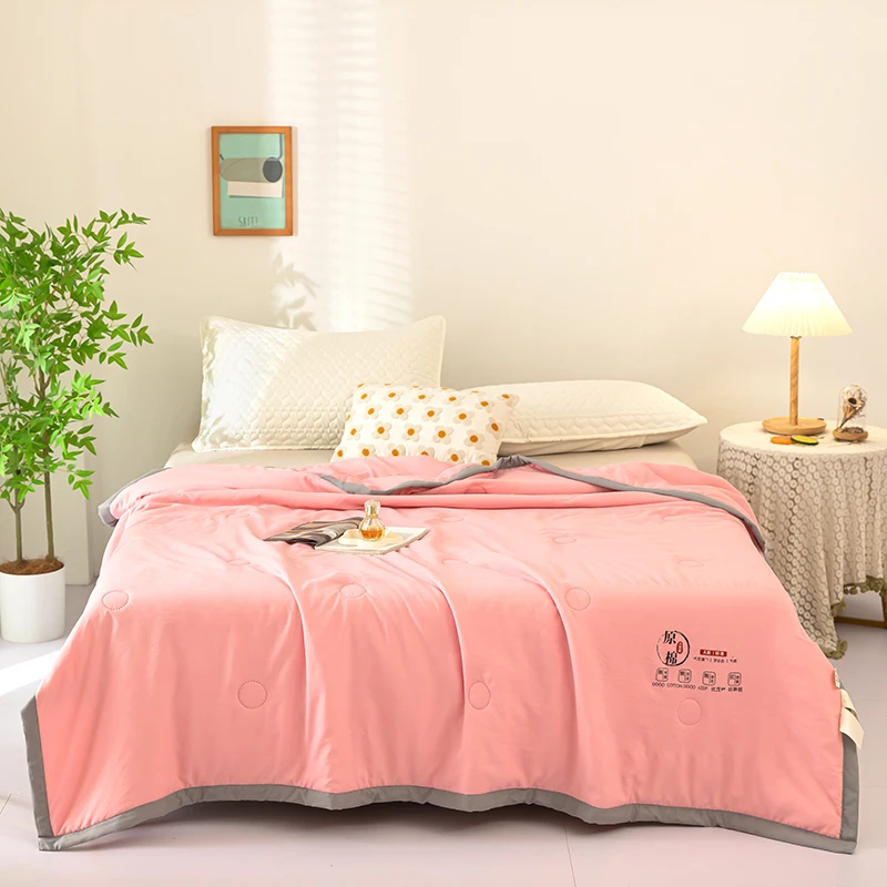 夏凉被机洗空调被夏被薄款夏季夏天被子双人办公室午睡夏天被子