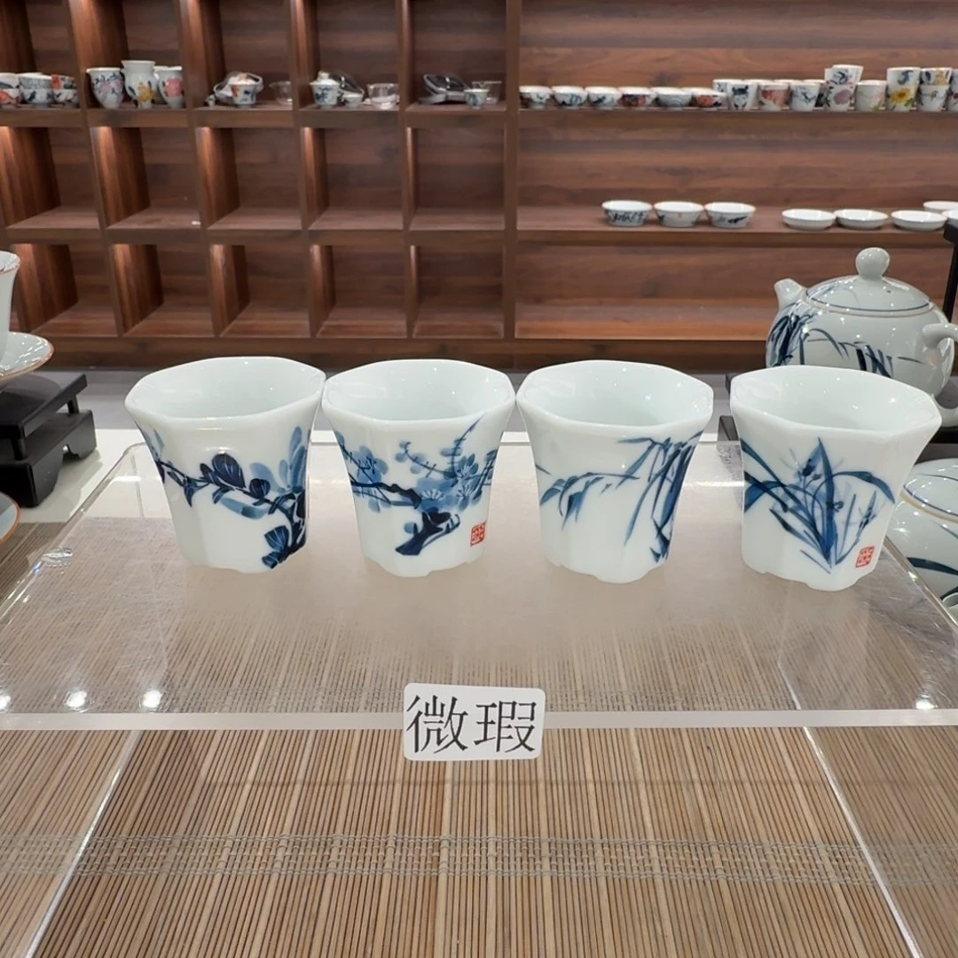 釉下彩纯手绘微瑕