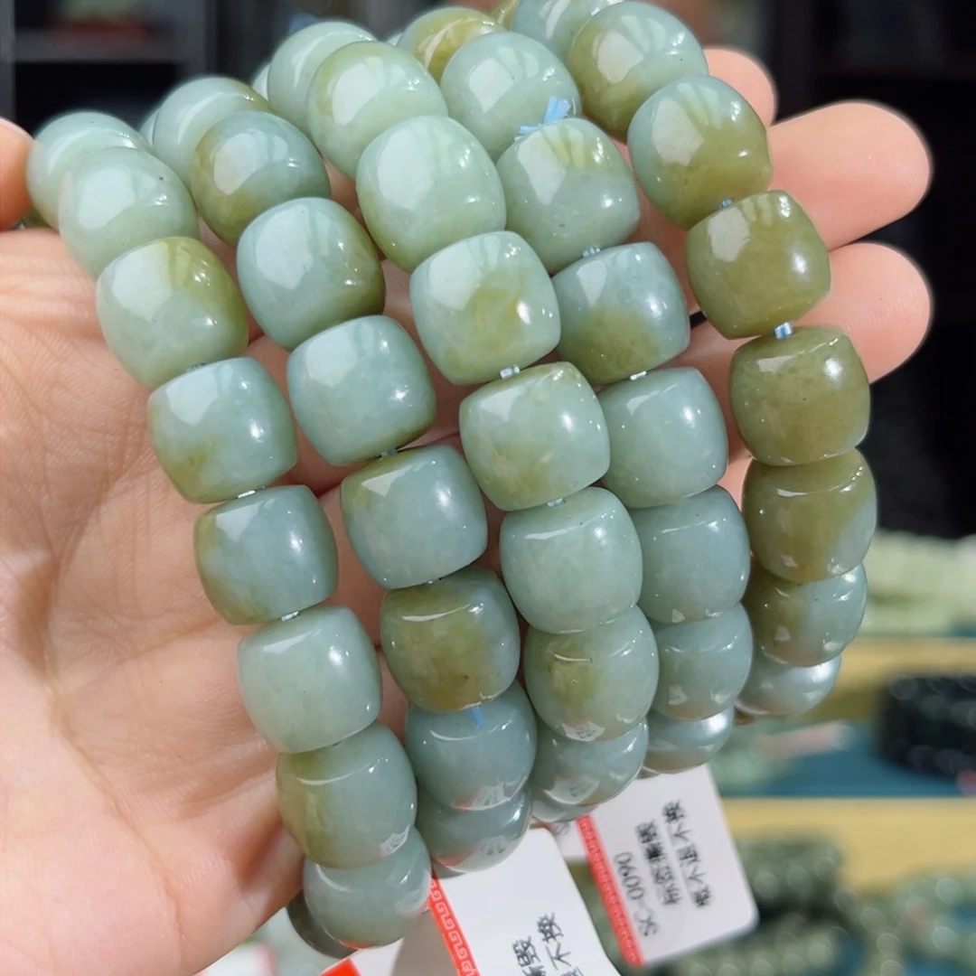 和田玉手链未镶嵌手串纯天然新疆且末天空蓝12多样性拍一发一
