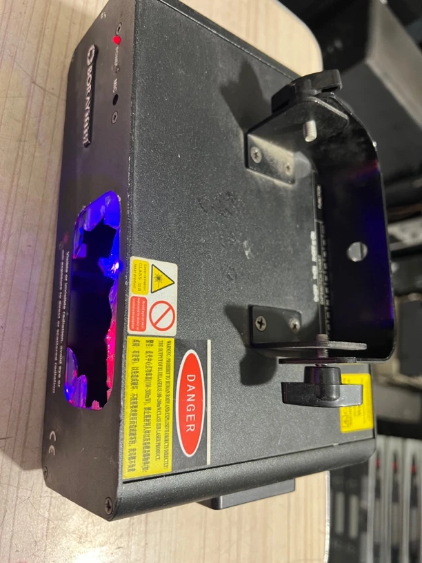 二手 全彩KTV激光灯 面板玻璃碎 没有线材 成色如图