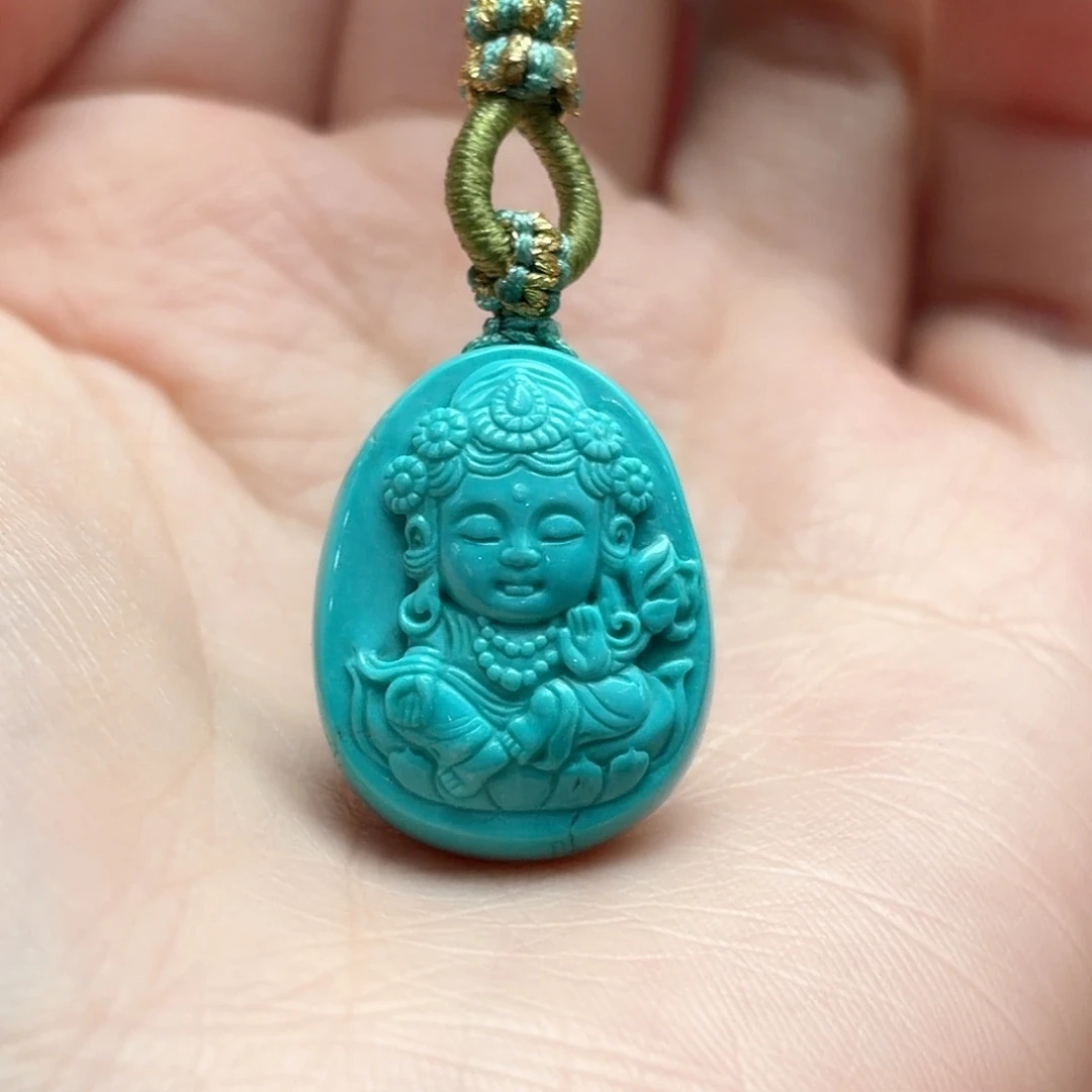 绿松石未镶嵌颈饰