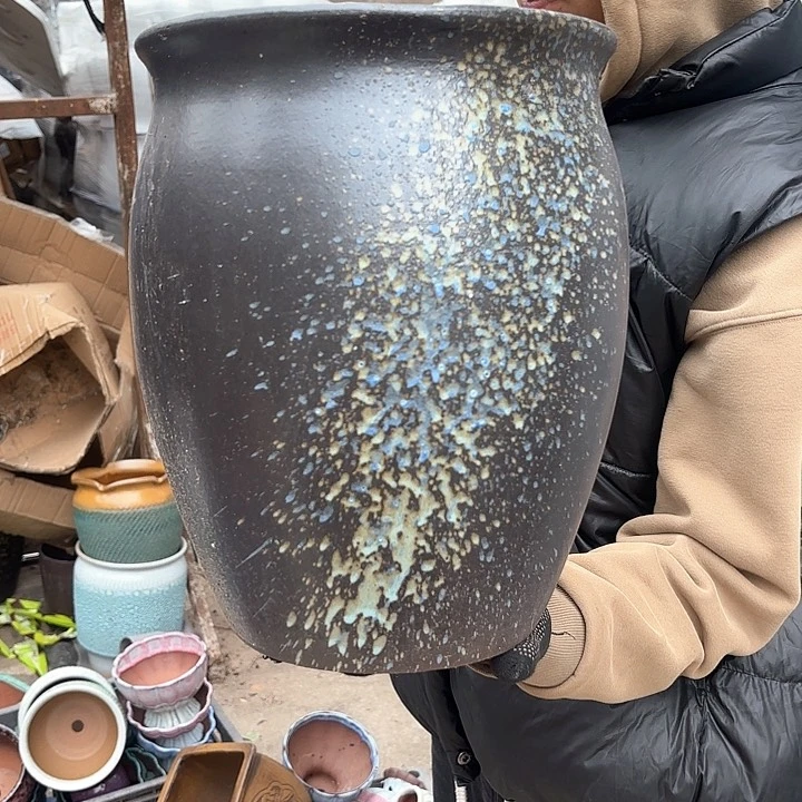 红陶泼墨口径24高度30