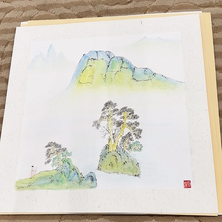国画花鸟等图案50.50