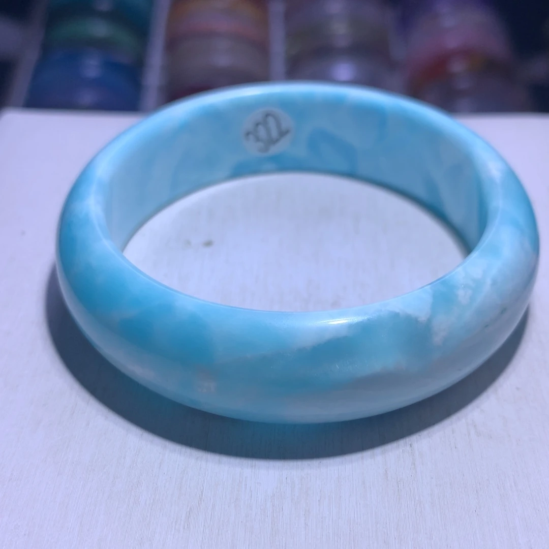 手镯银S925镶嵌水晶异极矿57.5圈322