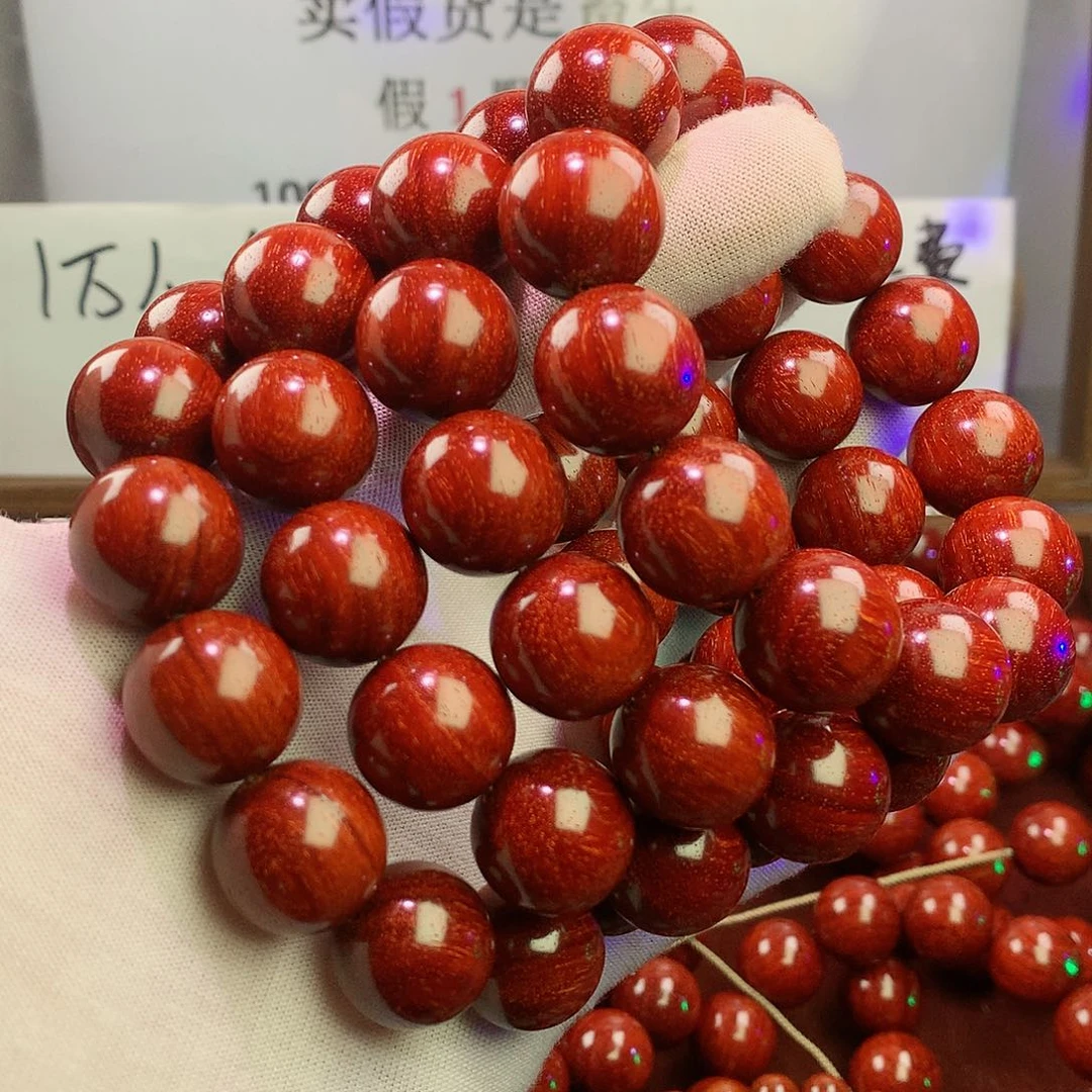 小叶紫檀手串/手链18原汁原味超顶泥纯二标