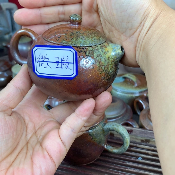 茶壶紫砂纯自然柴烧