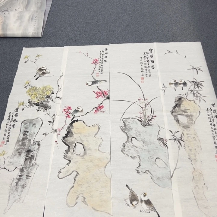 国画宣纸纯手绘字画