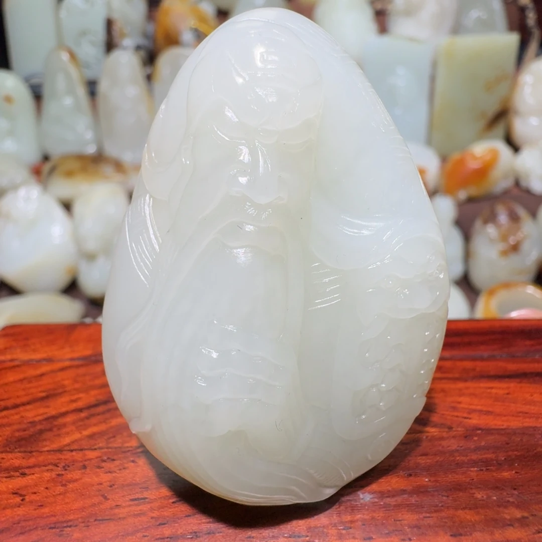 和田玉未镶嵌吊坠(不含链)