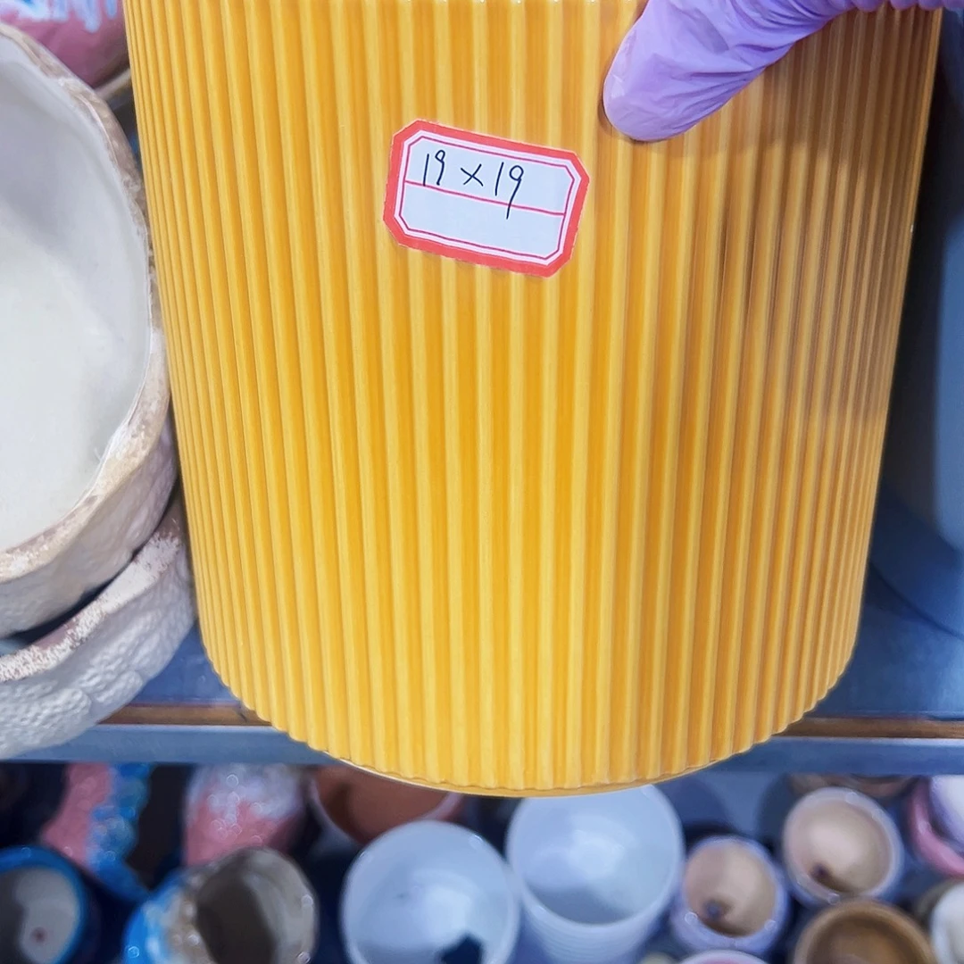 有孔外贸尾单陶瓷花盆凑单10米包邮